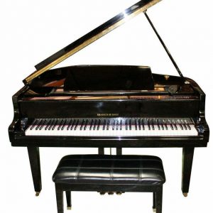 1990’s Polished black 4’7 baby grand piano