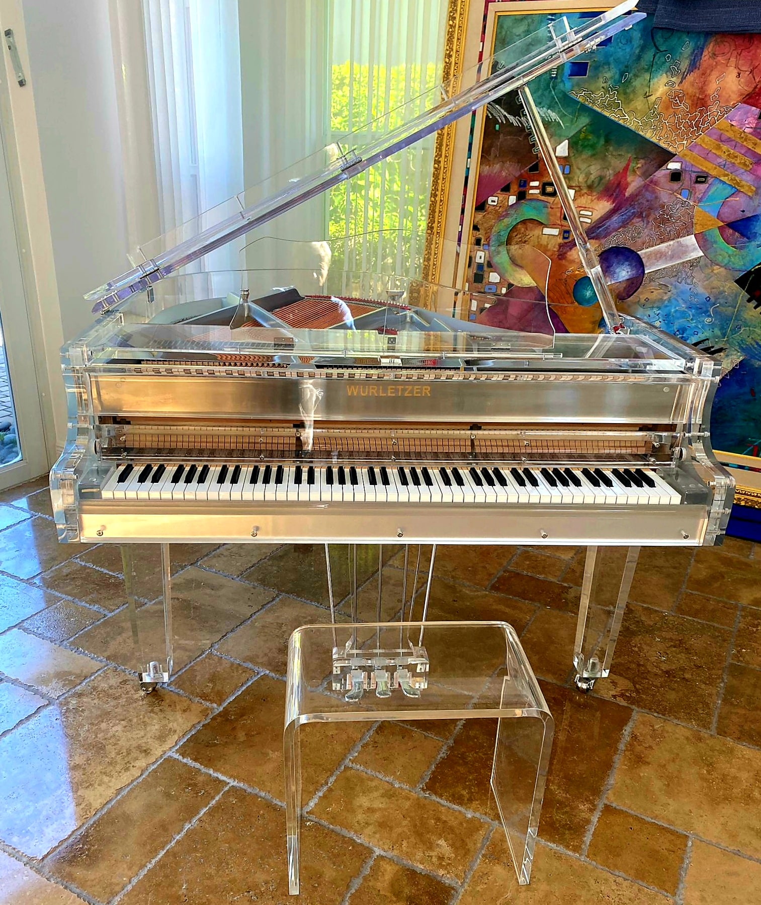 Grave Arthur Conan Doyle compartir Unique Transparent plexiglass, crystal grand piano | A440 Pianos