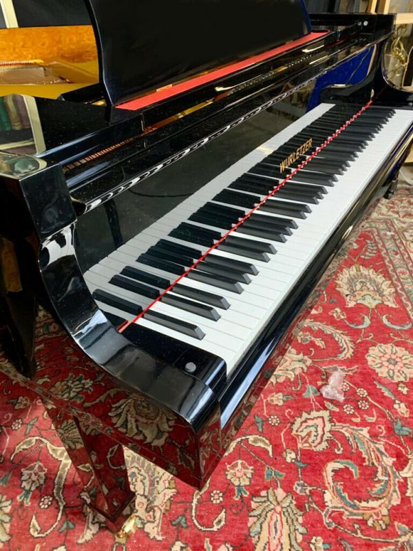 Brand new 2021 Black 4'9 baby grand piano | A440 Pianos