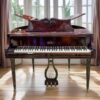 Rare Wurlitzer Butterfly Baby Grand Piano – Beautiful Mahogany