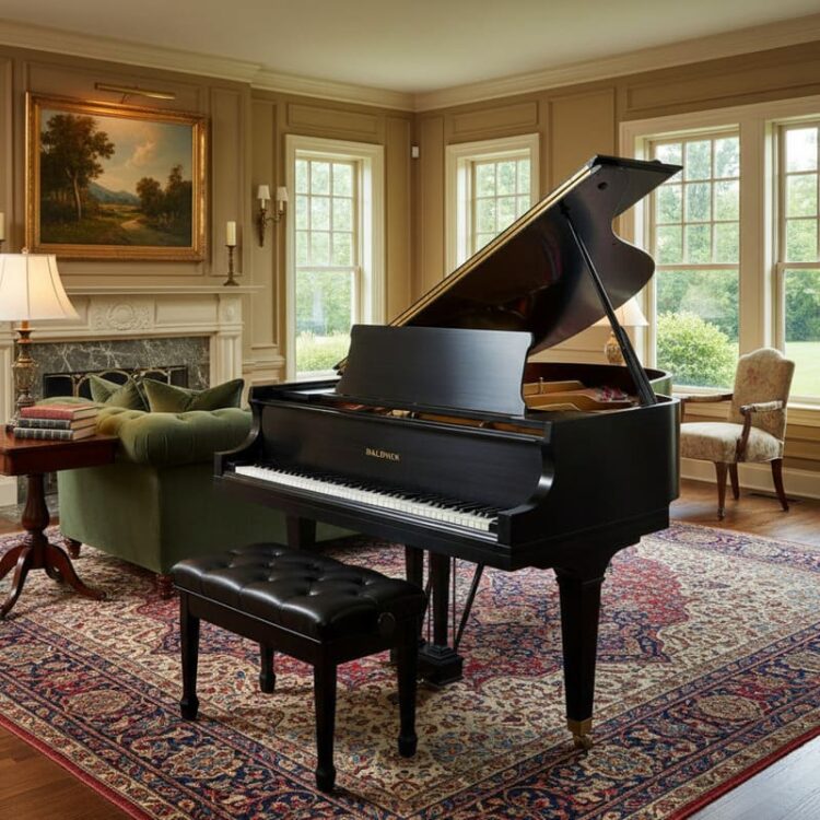 Baldwin Model L Grand Piano – 6'3" – Elegant Ebonized Finish