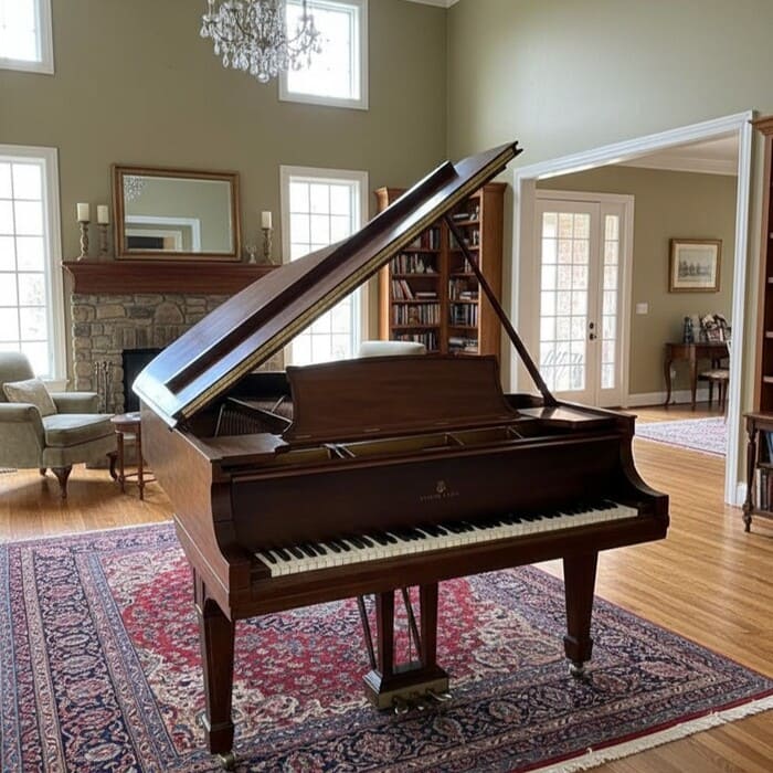 Steinway & Sons Model O Grand Piano – Cherry Wood