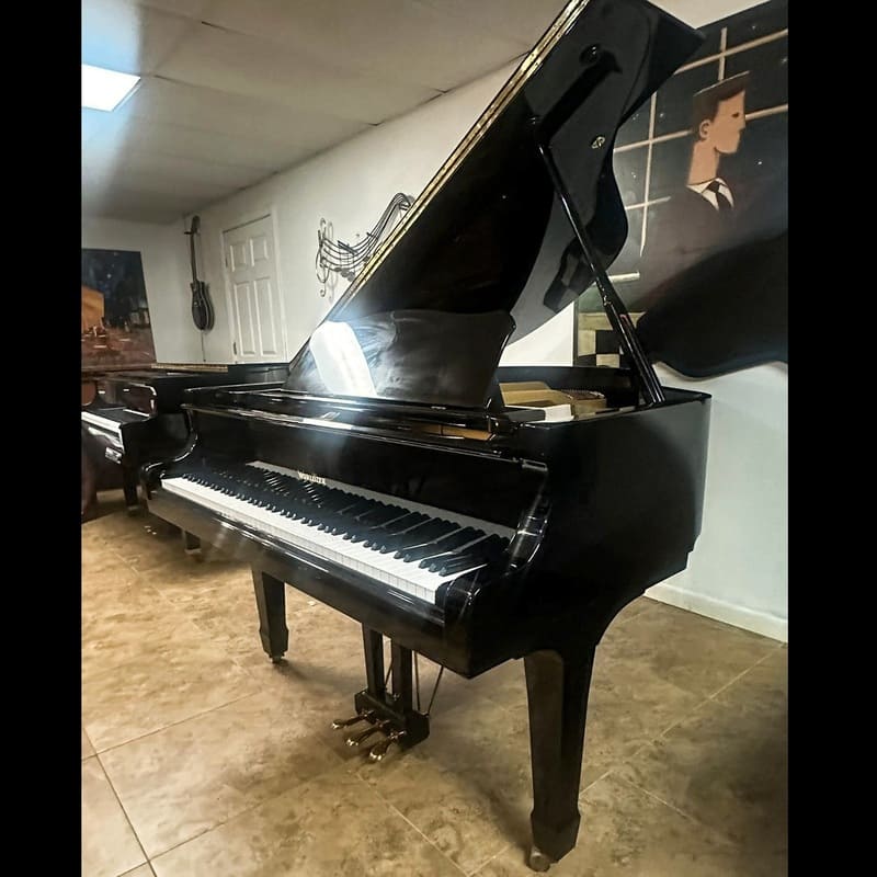 Wurlitzer Baby Grand Piano 5'2" Glossy Black Beautiful Tone