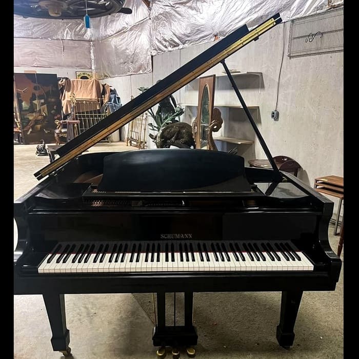 Schumann Baby Grand Piano – Model G-80A – 5' – Glossy Black - Image 2