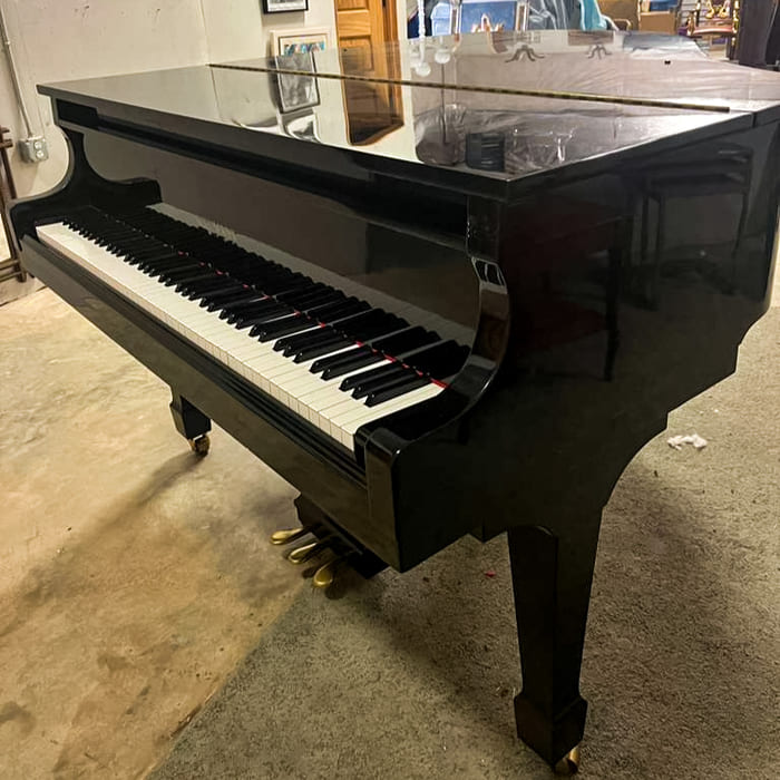 Schumann Baby Grand Piano – Model G-80A – 5' – Glossy Black - Image 4