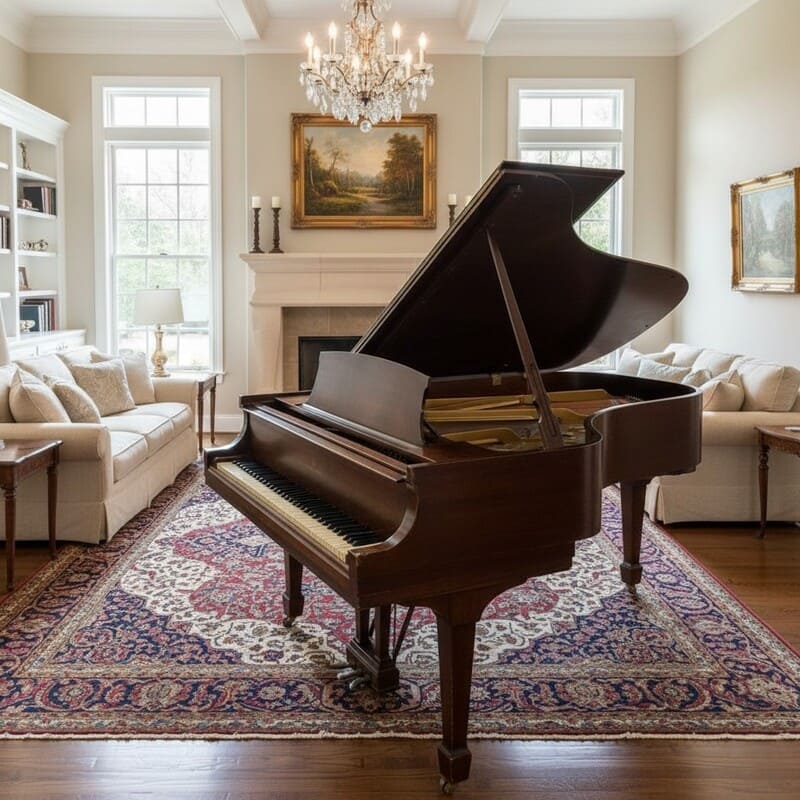 Steinway & Sons Model M – 5'7" Mahogany Grand Piano – Beautiful Tone – Exceptional Value