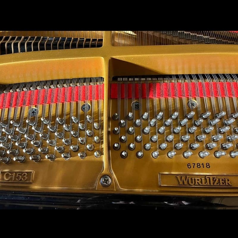 Wurlitzer 5’ Grand Piano – Glossy Black Bluetooth SelfPlayer - Image 6