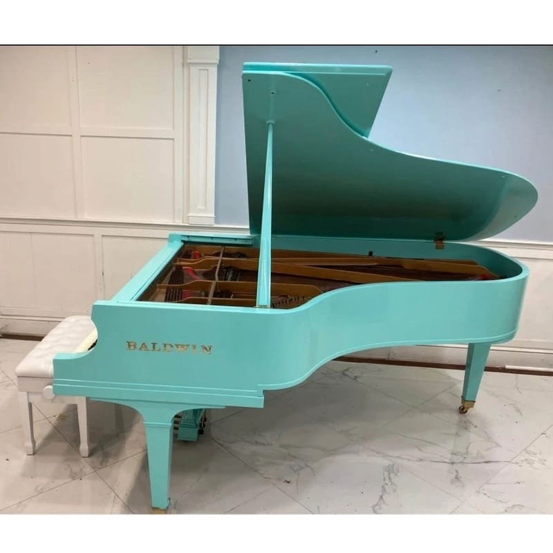 Baldwin SF-10 Artist Series Grand Piano - 7' Light Emerald Finish - Image 3