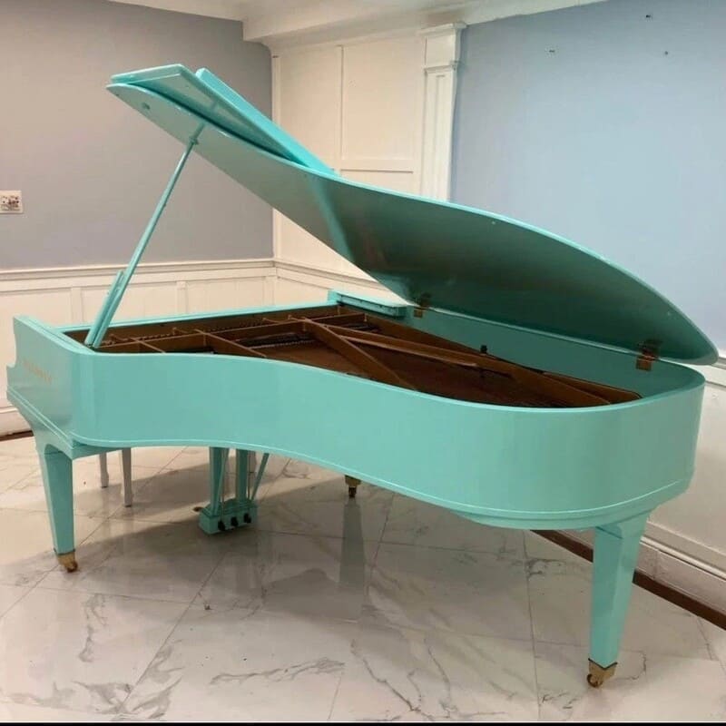 Baldwin SF-10 Artist Series Grand Piano - 7' Light Emerald Finish - Image 6