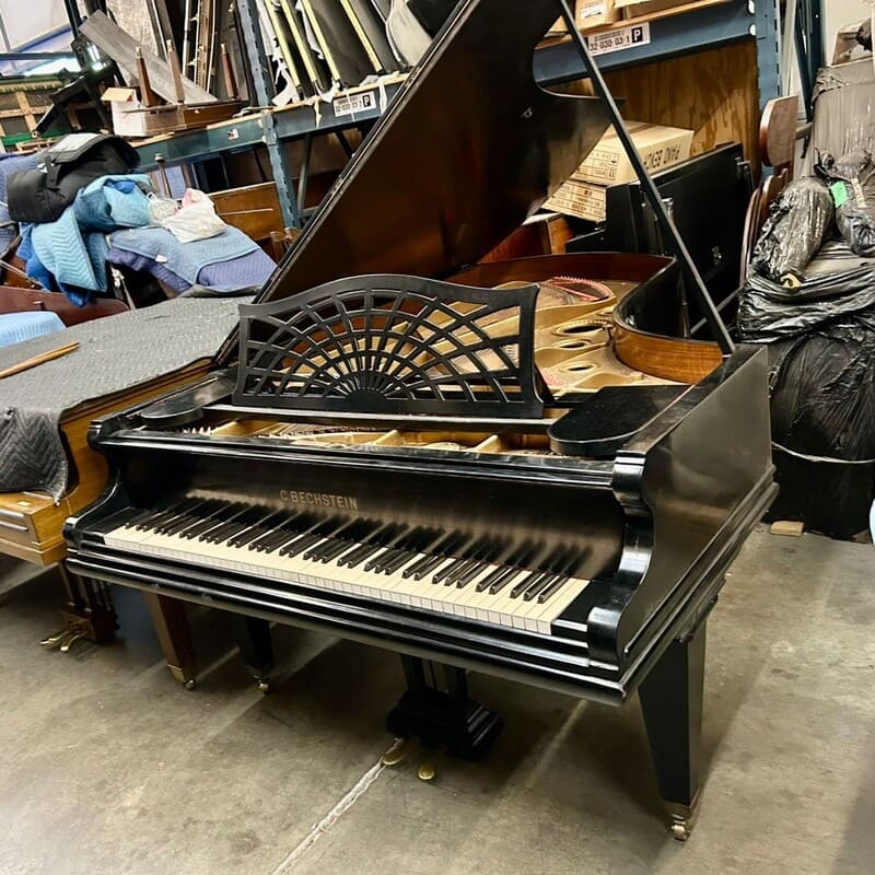 C. Bechstein 7' Grand Piano Classic Ebony Elegance