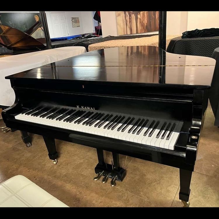 K. Kawai KG-2C Grand Piano – 5'10" – Polished Ebony - Image 3