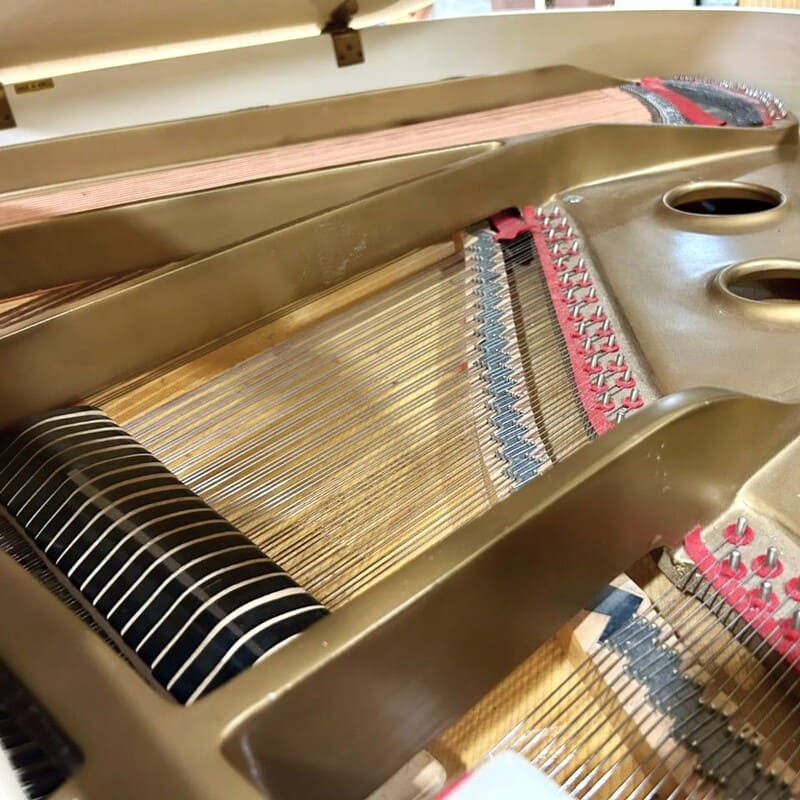 Elegant White Schumann Grand Piano – 5'5" - Image 6