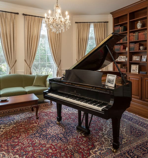 Steinway Model S Grand Piano – 5'1" – Black