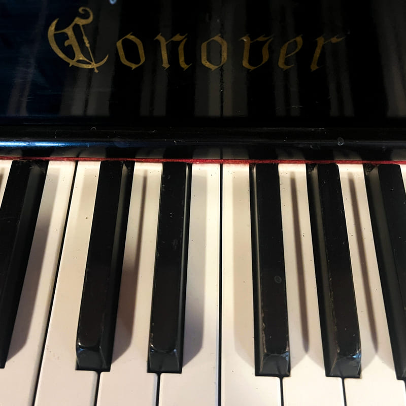 Conover 5' Baby Grand Piano – New Action – Polished Black - Image 8