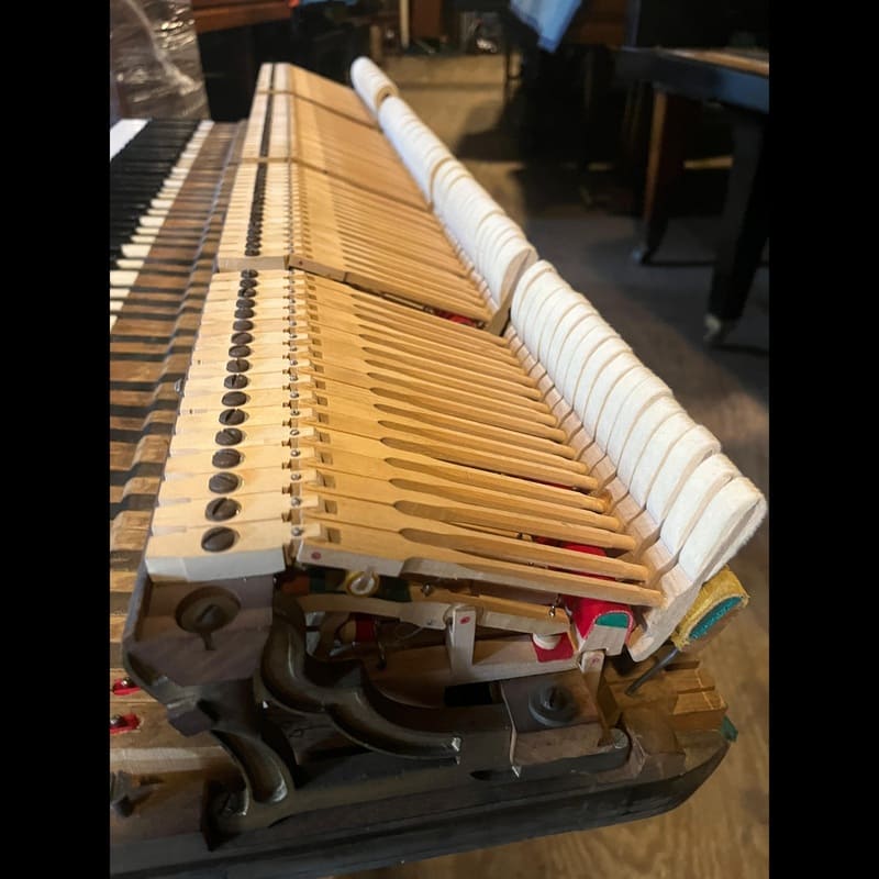 Conover 5' Baby Grand Piano – New Action – Polished Black - Image 11