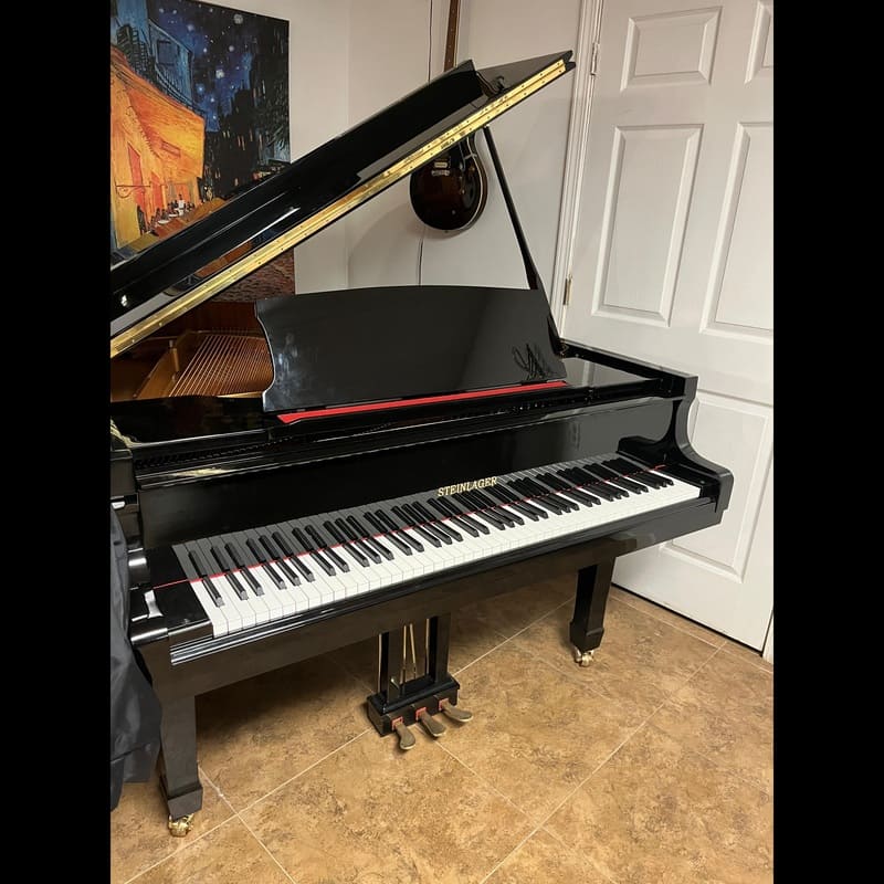 Steinlager 5'7" Grand Piano – Glossy Black - Image 2