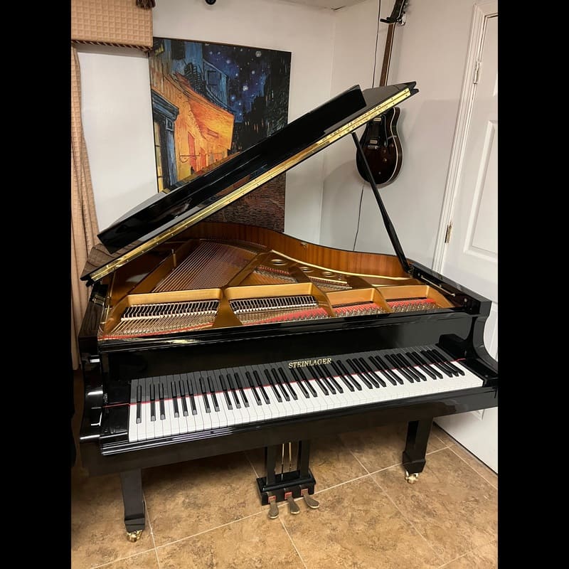 Steinlager 5'7" Grand Piano – Glossy Black - Image 4