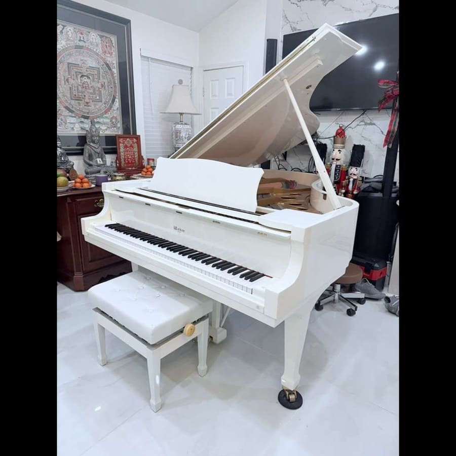 Weber Grand Piano – White Finish