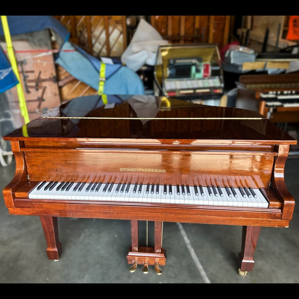 Stonecipher & Sons (by Samick) Grand Piano 5’5 Cherry Finish - Image 4
