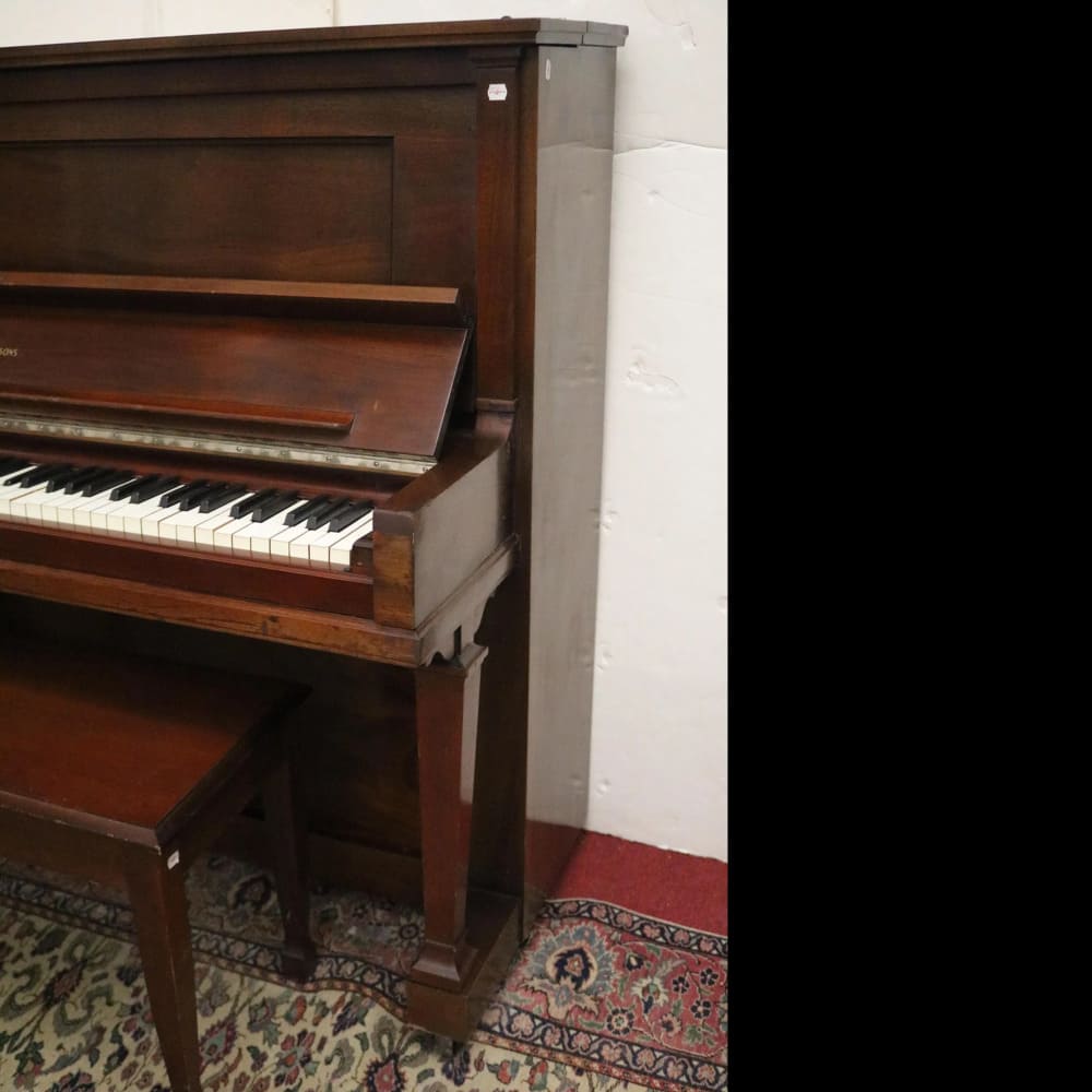 Steinway & Sons Model V Upright Piano – Mahogany - Image 3