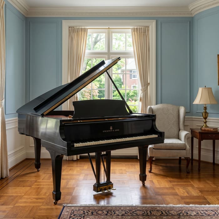 Steinway & Sons Model S Baby Grand Piano Signed by C. Steinway
