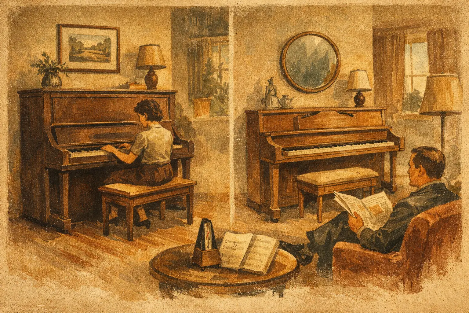 Upright Piano vs Console Piano for Your Home