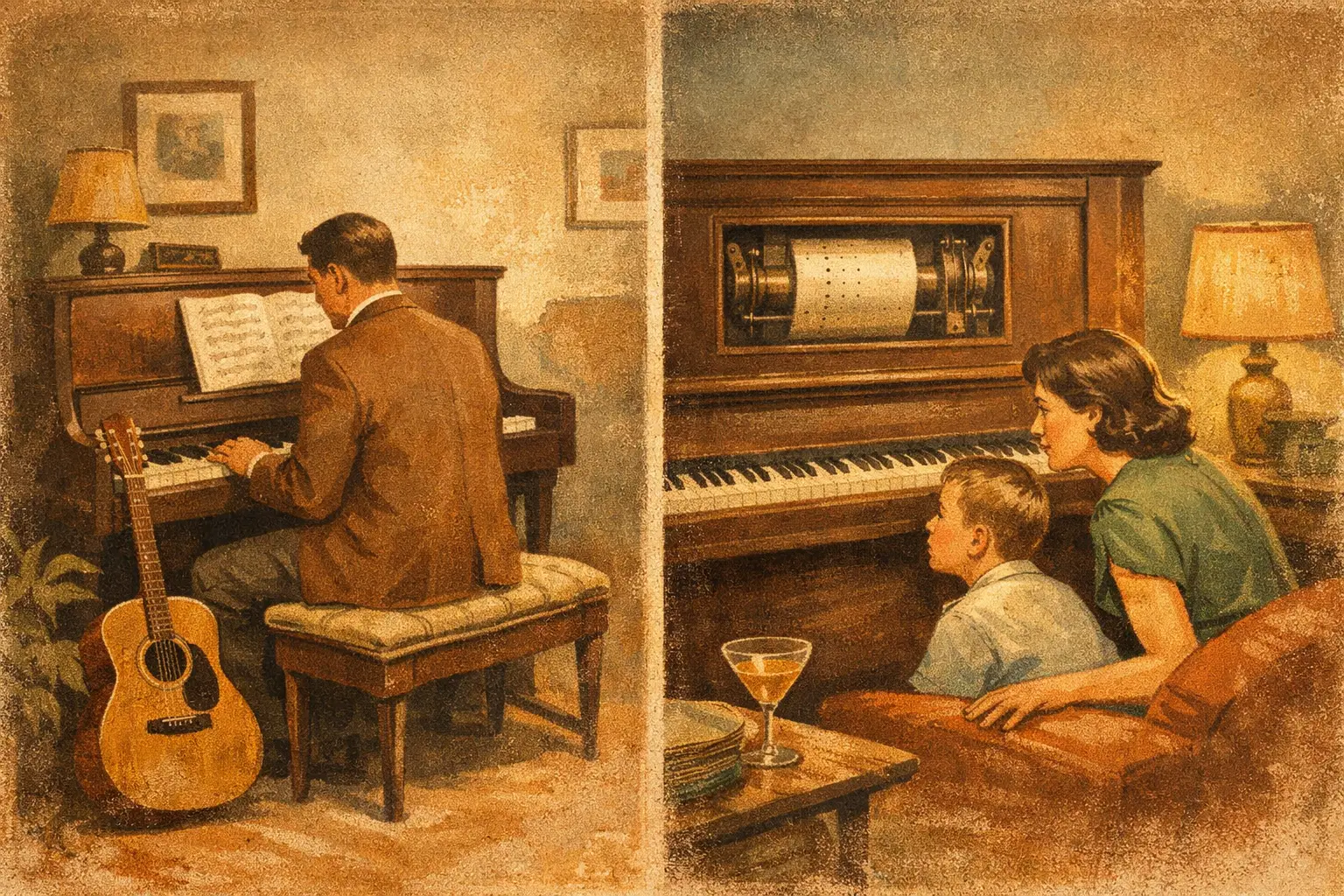 Acoustic Versus Player Piano for Your Home Acoustic Versus Player Piano for Your Home