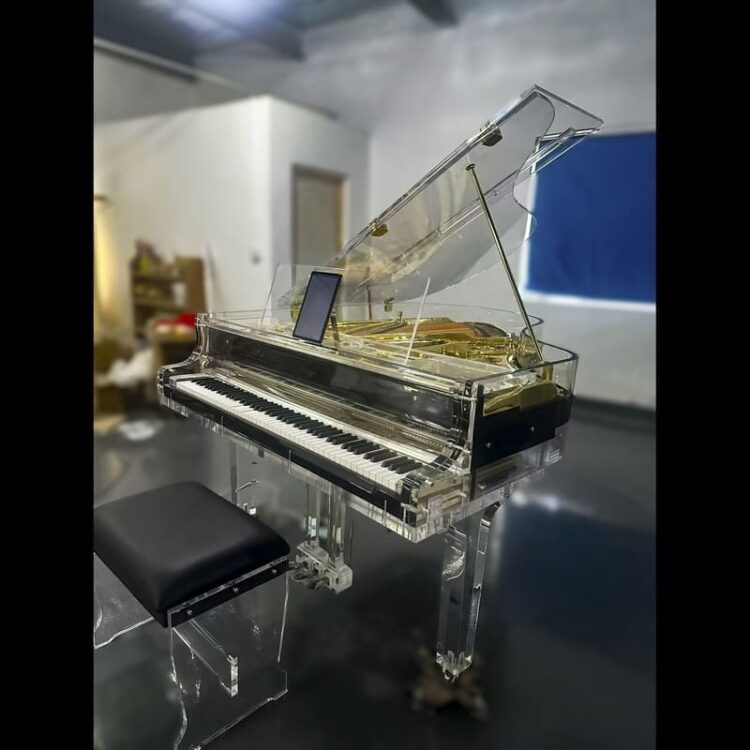 Unrivaled Elegance: Custom Transparent Grand Piano