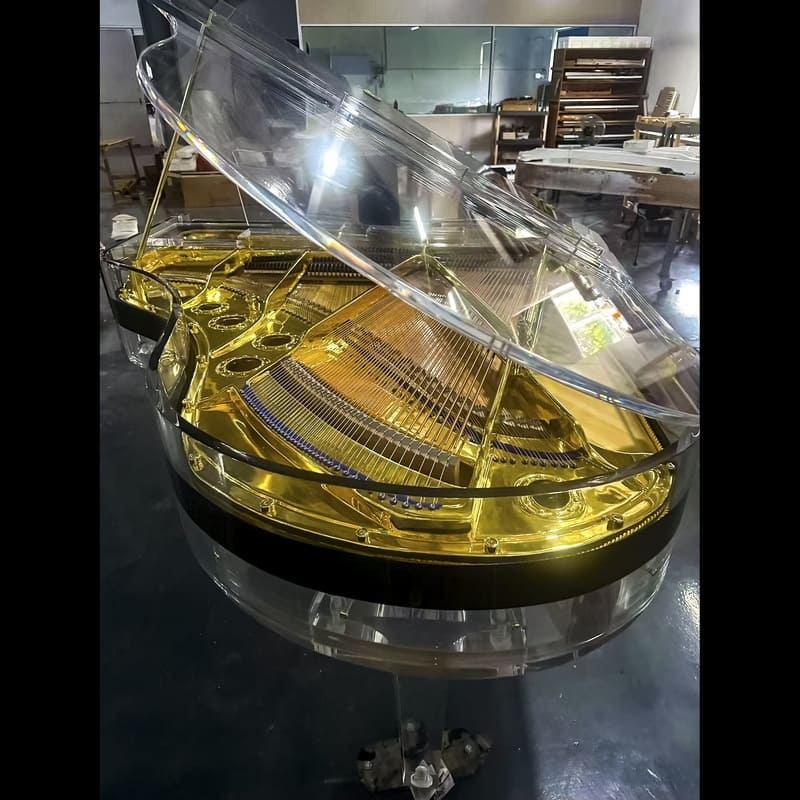 Unrivaled Elegance: Custom Transparent Grand Piano - Image 7