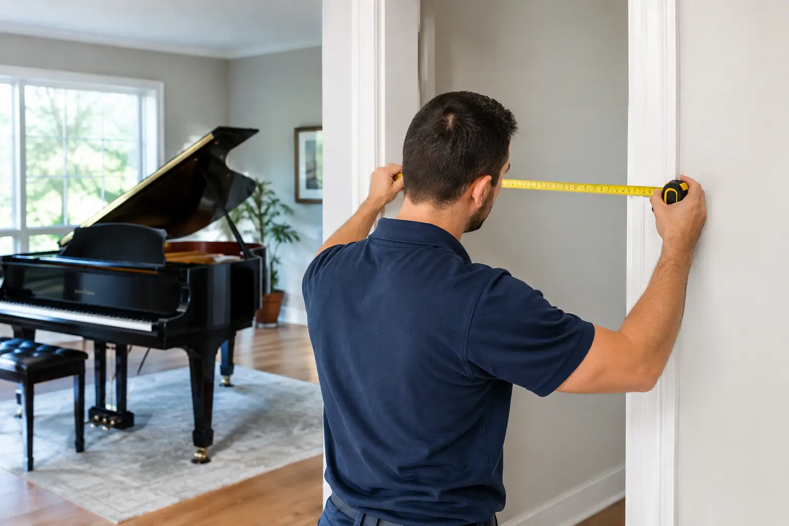 How to Measure a Piano Doorway Before Delivery How to Measure a Piano Doorway Before Delivery