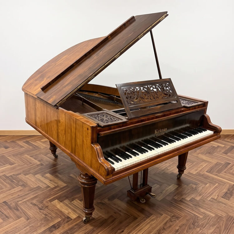 Victorian British Elegance: Kirkman 5'10" Grand Piano – Stunning Rosewood