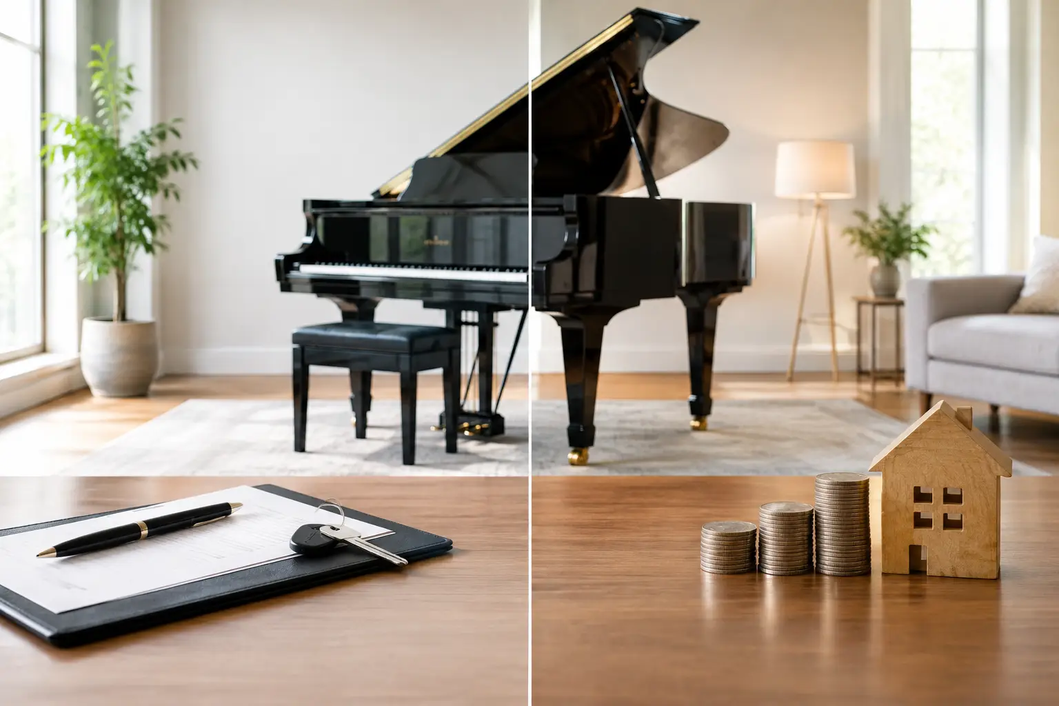Piano Lease Versus Financing for Your Home